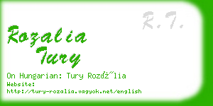 rozalia tury business card